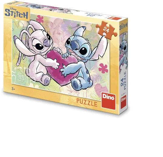 Puzzle Dino Stitch Love Story, 24 de piese