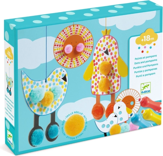 Djeco set creativ „Pompoane pe cer”