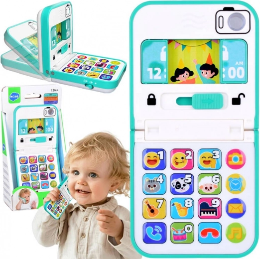 Telefon muzical interactiv pliabil pentru copii