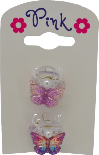 Set de 2 cleme de păr fluture