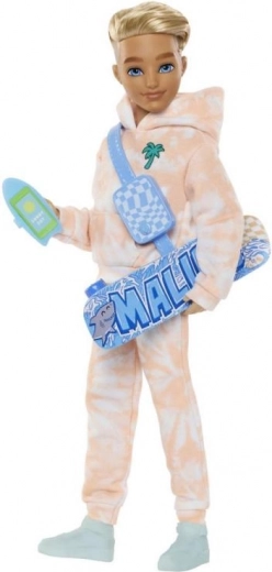 Păpușă Barbie Dream Besties Ken cu skateboard și accesorii