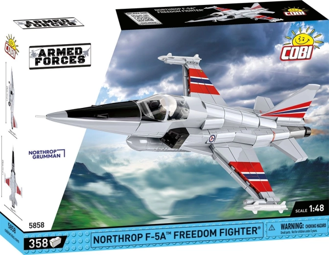 COBI Armed Forces Northrop F-5A Freedom Fighter 1:48 kit de construcție avion (358 piese)