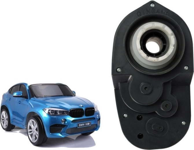 Motor cu cutie de viteze pentru mașinuță electrică BMW X6M (stânga) - 1 bucată