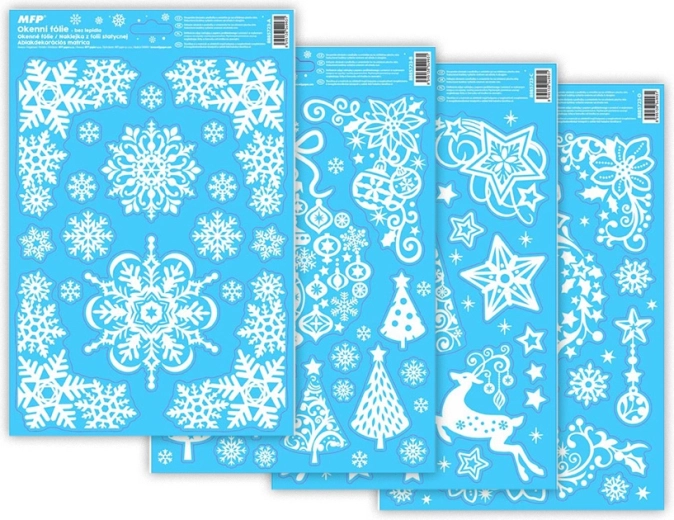 Folie de fereastră de Crăciun Glitr 20x30 cm