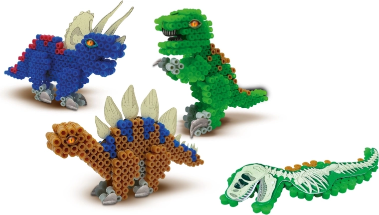 Dinozauri 3D din mărgele
