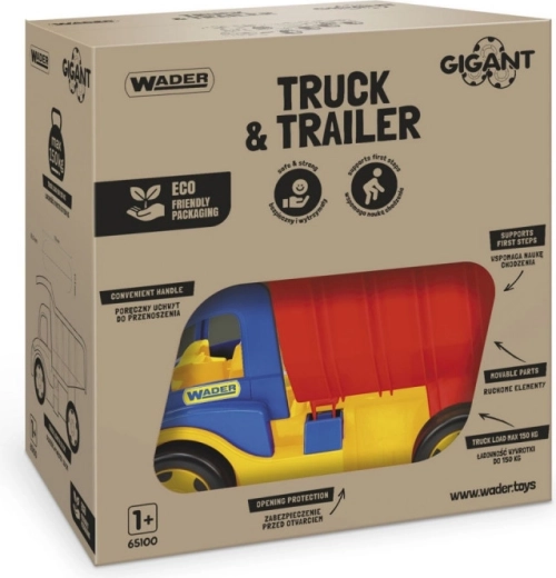 Camion uriaș cu remorcă 107 cm Wader