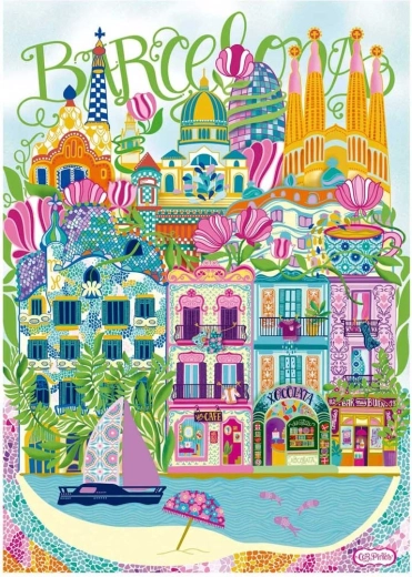 Puzzle EDUCA Car Pintos Barcelona 1000 piese