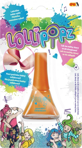 Lac de unghii pentru copii LOLLIPOPZ – portocaliu