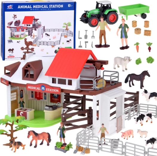 Fermă - Stație veterinară cu 102 elemente