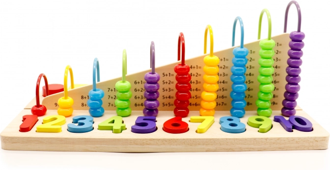 Jucărie educativă din lemn cu abac ECOTOYS