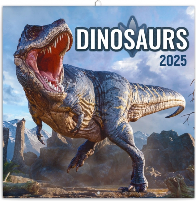 Calendar notițe Dinozauri 2025 30 × 30 cm