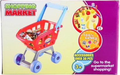 Coș de cumpărături cu alimente pentru copii