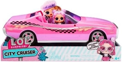 L.O.L. Surprise City Cruiser – decapotabil roz cu păpușa Beeps