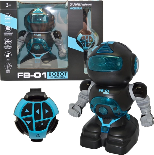 Robot inteligent R/C pentru copii cu telecomandă tip brățară