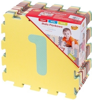 Saltea din spumă – cifre pastelate