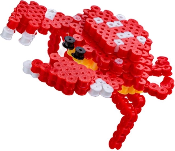 Crab 3D din mărgele – rezultat spațial