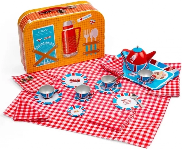 Set de ceai pentru copii cu motive londoneze