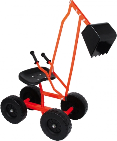 Excavator metalic pentru copii cu roți mari pentru nisip small foot