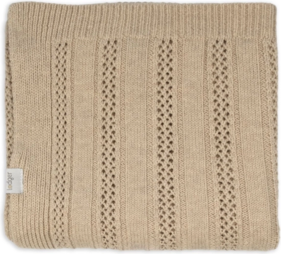 Lodger pătură pentru nou-născuți merino tan beige