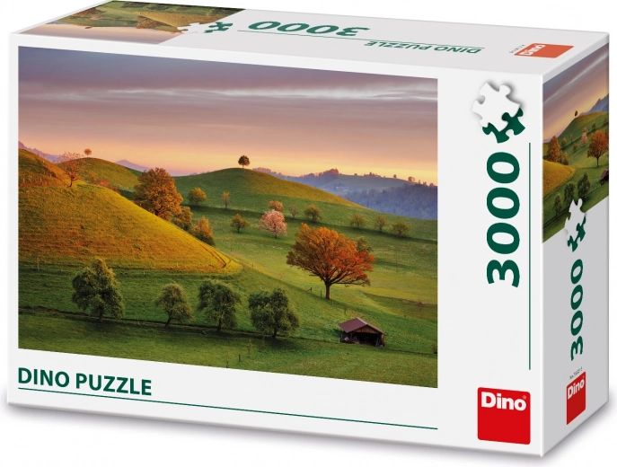 Puzzle Dino Răsărit de soare ca în povești 3000 de piese