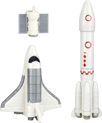 Navetă spațială și satelit pentru aventuri pe orbită