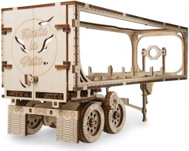 Puzzle 3D din lemn – remorcă pentru camionul HEAVY BOY VM-03 (138 piese) UGEARS