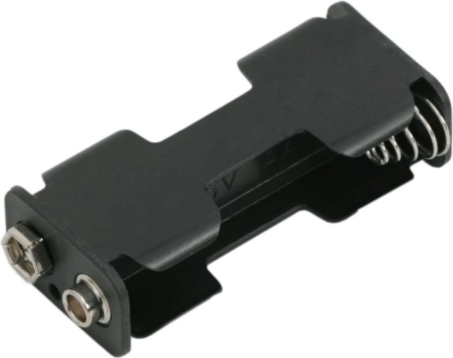 Suport pentru 2 baterii AA cu conector de 9 V