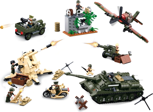 Sluban Bătălia de la Kursk – set de construcție militar din cărămizi