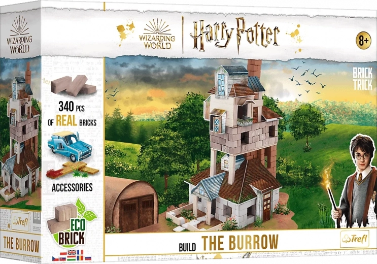 Set de construcție Brick Trick Harry Potter – Vizuina familiei Weasley din cărămizi reale