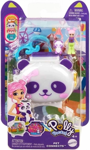 Polly Pocket Pet Connects – set panda cu figurine