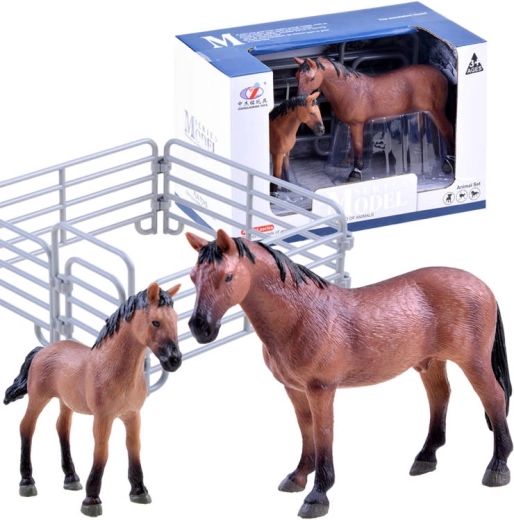 Set figurine cal și mânz – fermă SERIA ZWIERZĘTA FARMA – Cal