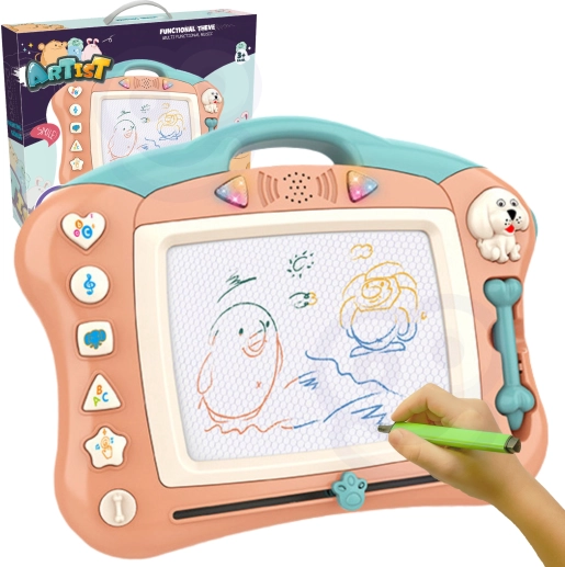 Woopie tablă magnetică de desen cu lumini și sunete