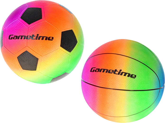 Două mingi sportive într-un singur set