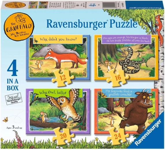 Puzzle Ravensburger Gruffalo: povești de basm 4în1