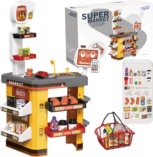 WOOPIE supermarket interactiv pentru copii cu accesorii