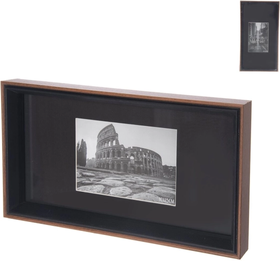 Ramă foto din lemn maro 32 × 3 × 17 cm (2 variante)