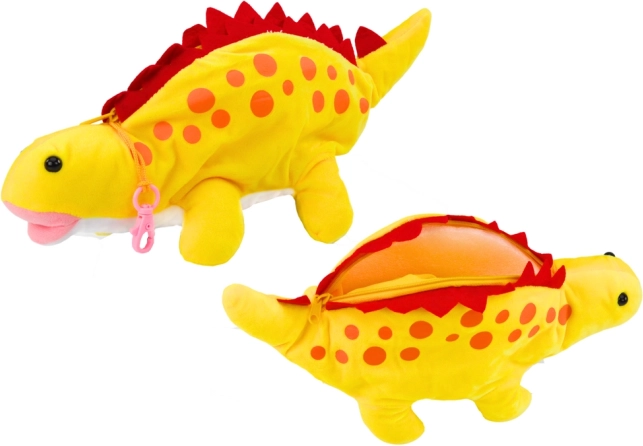 Penar si ascunzatoare dinozaur din plus galben