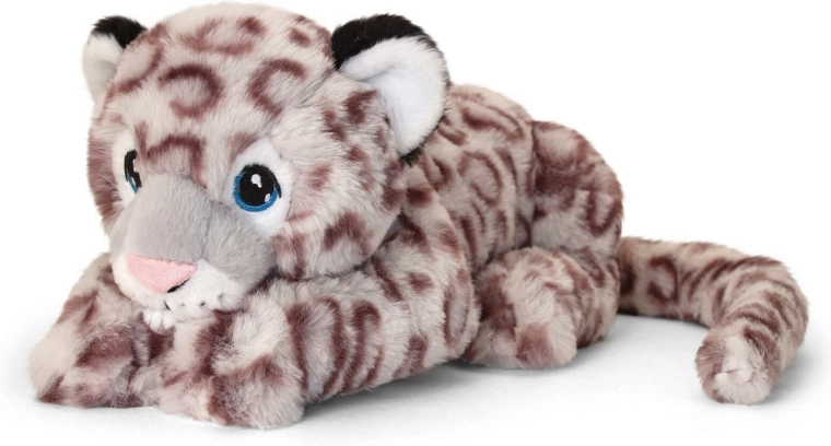 Keel toys leopard de zăpadă din pluș 45 cm