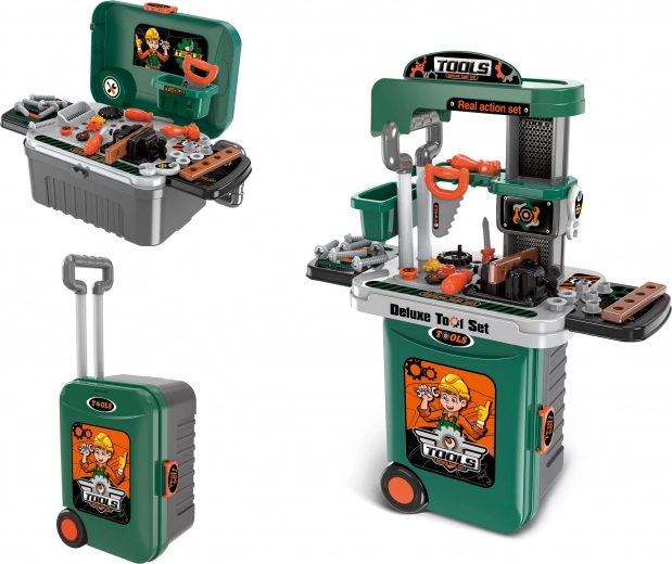 Troler pentru unelte pentru copii cu măsuță 38 cm