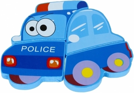 Motiv vesel de mașină de poliție