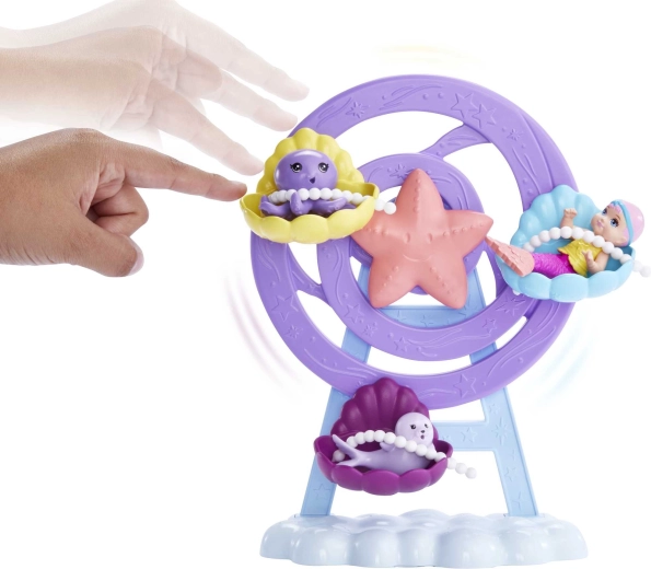 Carusel rotativ cu scaunele‑cochilii