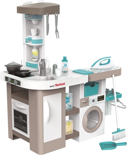 Bucătărie pentru copii SMOBY TEFAL Studio cu mașină de spălat 2 în 1
