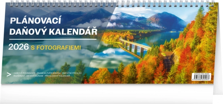 Calendar de birou Planificator fiscal cu fotografii 2026