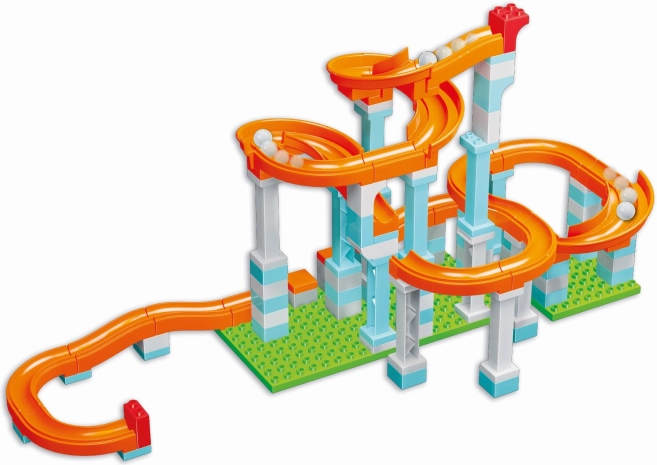 Androni UNICO plus pistă cu bile – set mare de construcție 128 piese