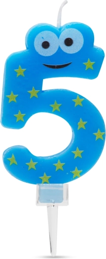 Lumânare pentru tort, cifra 5