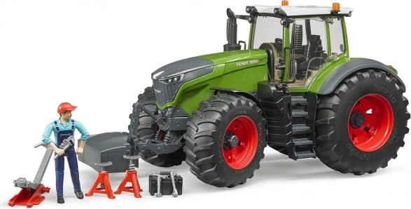 Bruder tractor Fendt 1050 Vario cu mecanic și unelte de atelier 1:16