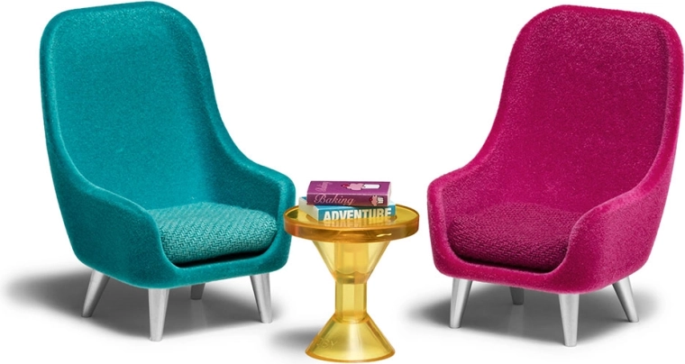 Lundby set de fotolii și măsuță pentru casa de păpuși