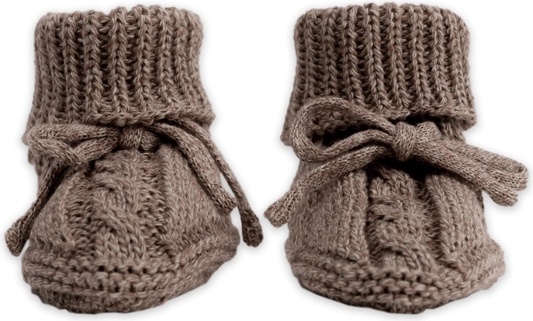 Lodger botoșei tricotați knit cable buffalo 0–6 luni - 1 bucată