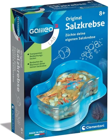 Clementoni Galileo lab creveți de saramură originali (artemia salina) – set pentru creștere și observare