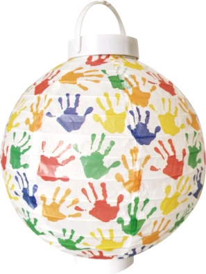 Lampion din hârtie 20 cm pe baterii
